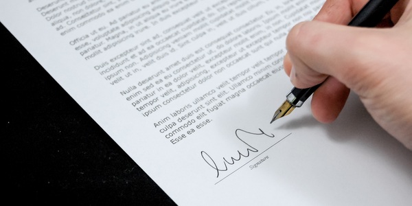 Document agreement documents sign 48195