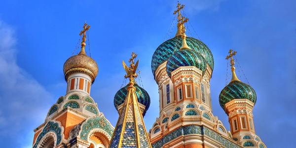 Nice basilica russian basilica tourist attraction